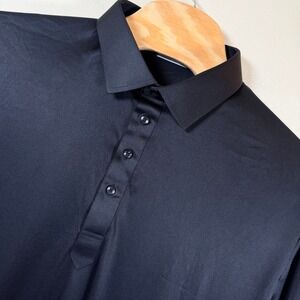 Collars & Co Dress Collar Polo Men's 3X Black Stretch Lightweight Golf NWOT